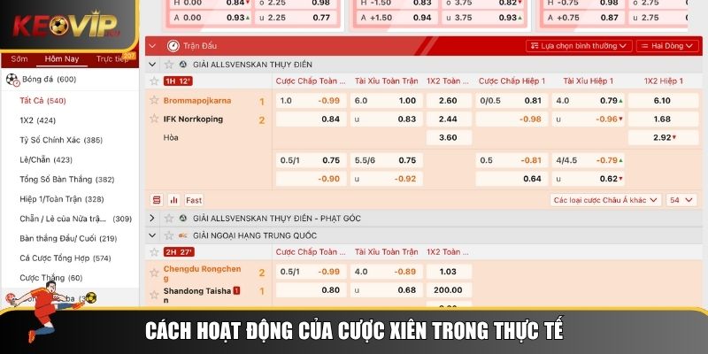 Nguyên tắc hoạt động của cược xiên là gì