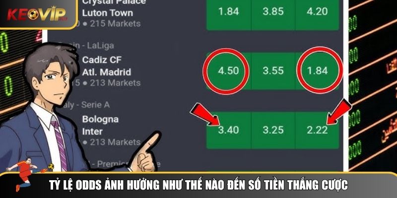 Ảnh hưởng của tỷ lệ Odds bóng đá đến kèo thực tế
